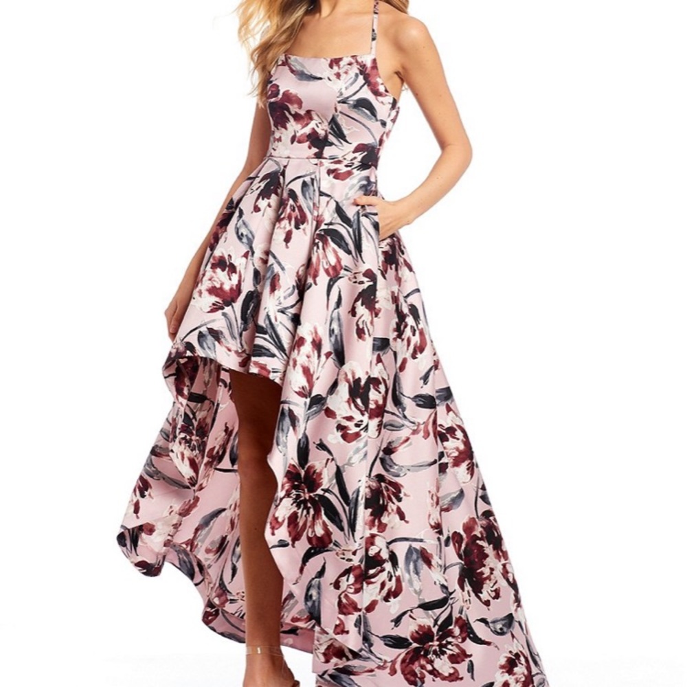 Spechless Spaghetti Strap Square-Neck Floral Print